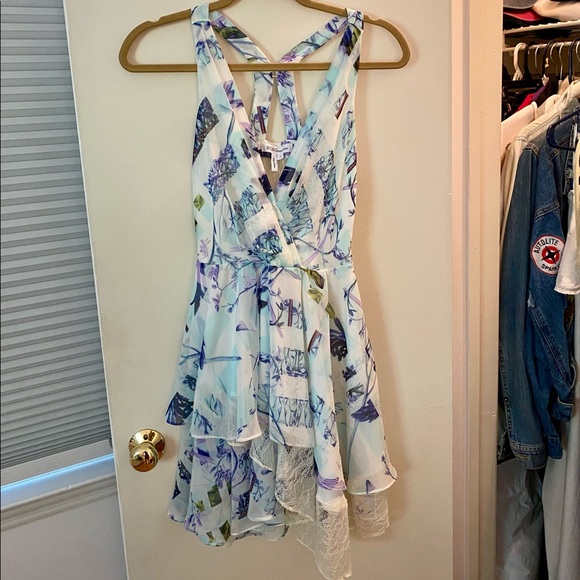 BCBG Generation Size 2 Light Floral Lace Dress - Picture 1 of 6